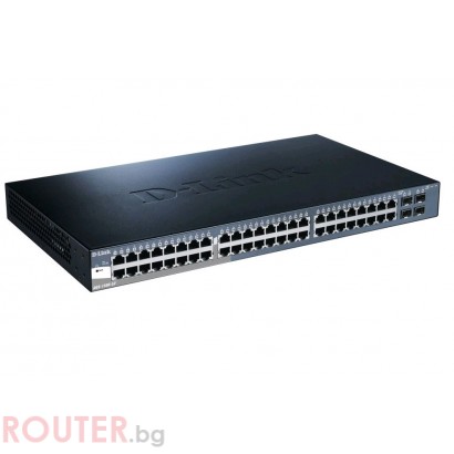 Мрежов суич D-LINK 48-port 10/100/1000 + 4-port SFP Gigabit SmartPro Switch