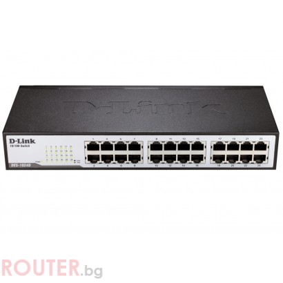 Мрежов суич D-LINK 24-Port 10/100Mbps Fast Ethernet Unmanaged Switch