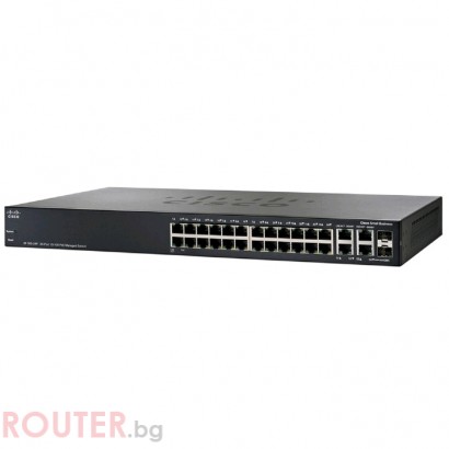 Мрежов суич CISCO Cisco SG300-28 28-port Gigabit Managed Switch