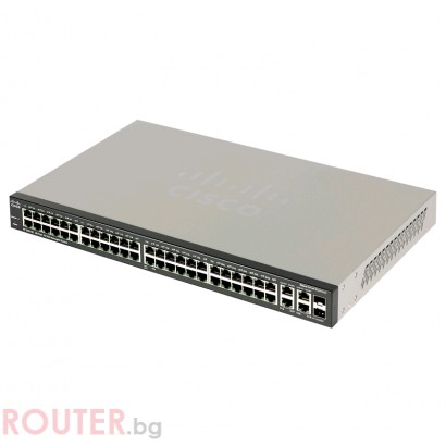 Мрежов суич CISCO SF300-48 48-port 10/100 Managed Switch with Gigabit Uplinks