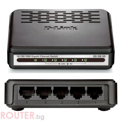 Мрежов суич D-LINK D-Link 5-Port 10/100/1000Mbps Unmanaged Gigabit Switch