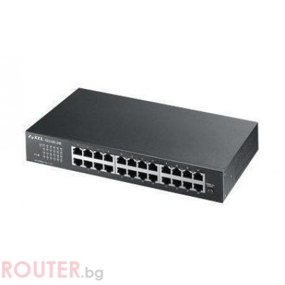  Мрежов суич ZyXEL GS1100-24E 24-port 10/100/1000Mbps Gigabit Ethernet switch