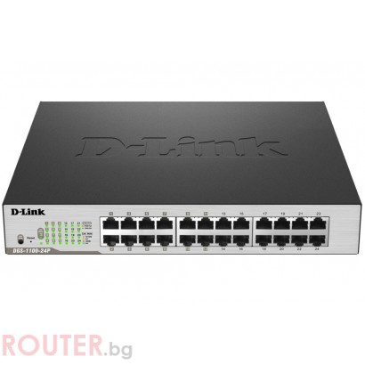 Мрежов суич D-LINK 24-Port PoE Gigabit Smart Switch