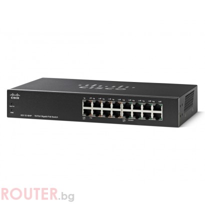 Мрежов суич CISCO SG110-16HP 16-Port PoE Gigabit Switch