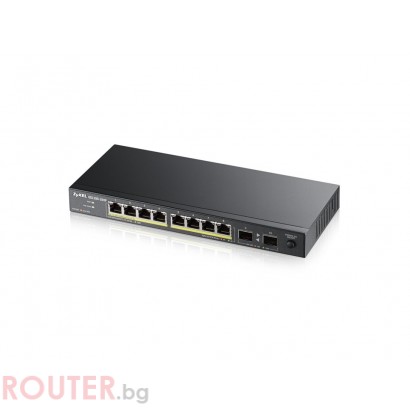 Мрежов суич ZYXEL GS1100-10HP 10-port Desktop Gigabit Ethernet