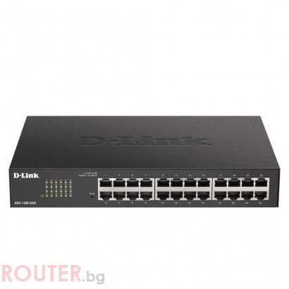 Мрежов суич D-LINK 24-Port Gigabit Smart Managed Switch
