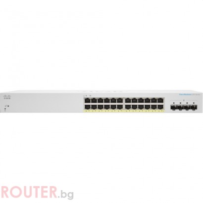 Мрежов суич CISCO CBS220 Smart 24-port GE