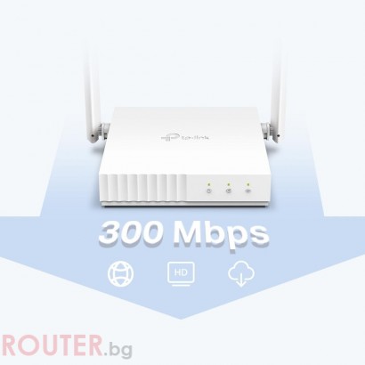 Безжичен рутер TP-LINK TL-WR844N 300Mbps, 5dB антени