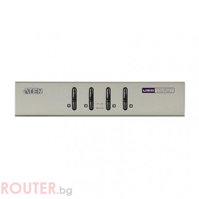 KVMP превключвател, ATEN CS74U, 4-портов, USB, VGA, Audio