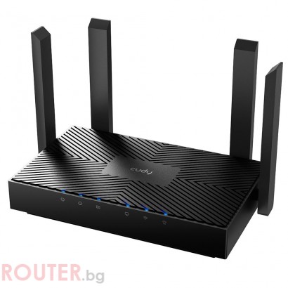 Безжичен рутер Cudy WR3000, AX3000, 2.4/5 GHz, 574 - 2402 Mbps, 10/100/1000