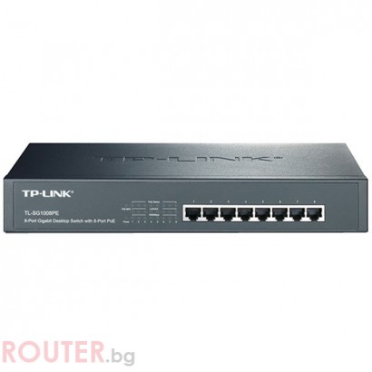 Мрежов суич TP-LINK TL-SG1008PE 8-Port Gigabit Switch