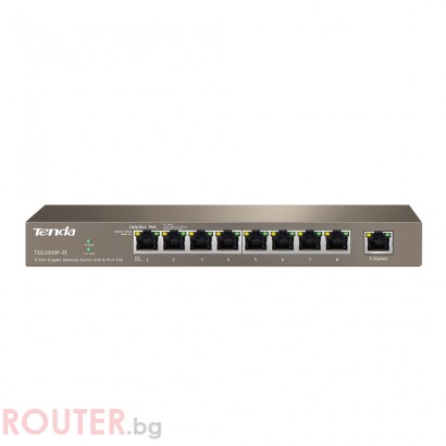 Мрежов суич SWITCH TENDA TEG1009P-EI POE