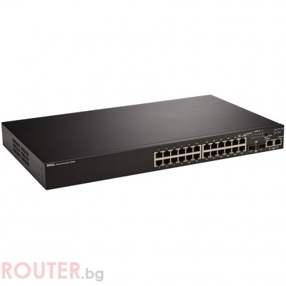 Мрежов суич DELL PowerConnect 3524P Managed Gigabit