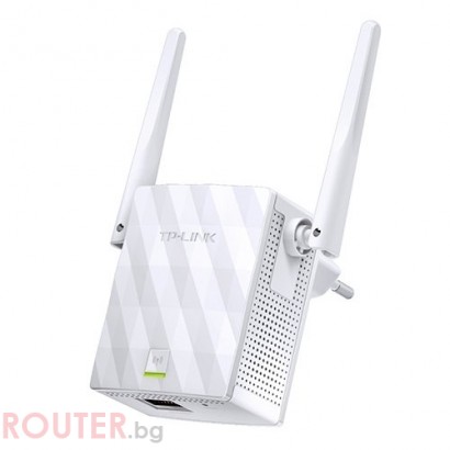 Разширител на обхвата Repeater TP-Link  TL-WA855RE, 300Mbps Wireless N Wall Plugged Range Extender, Qualcomm, 2T2R, 2.4GHz, 802.11b/g/n, 1 10/100M LAN, Ranger Extender button, AP & Range extender mode, 2 fixed antennas
