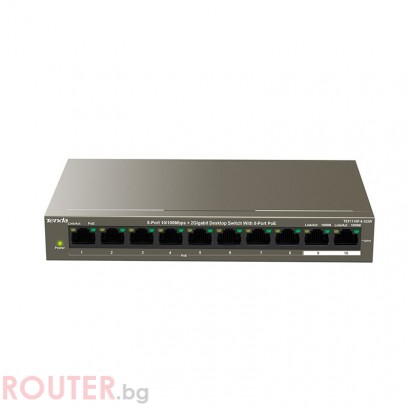 Мрежов суич SWITCH TENDA TEF1110P-8-102W