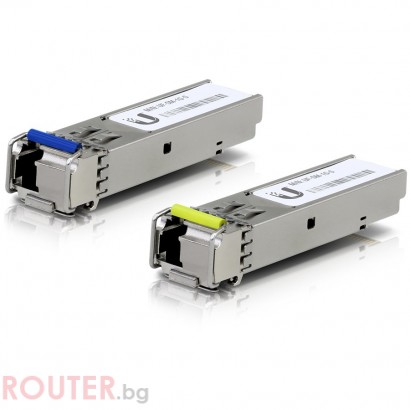 Трансивер UBIQUITI U Fiber Single-Mode - SFP (mini-GBIC) transceiver module - Gigabit Ethernet - 1000Base-BiDi (pack of 2)