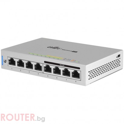 Мрежов суич UBIQUITI 4 Ports PoE Power over Ethernet (PoE) Web Interface