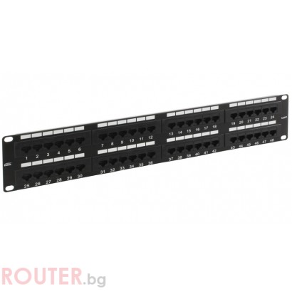 Patch panel CAT5e UTP 48 port, No brand 