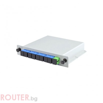 Оптичен сплитер DeTech, 1x8, SC, UPC 