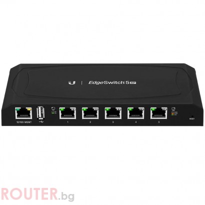 Мрежов суич UBIQUITI Jumbo Frames Support Power over Ethernet (PoE) Web Interface 5 Ports PoE