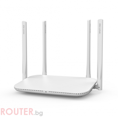 Безжичен рутер LB LINK BL-WR1300H, 1200Mbps, Dual-Band, 4 антени, Бял 