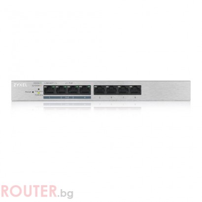 Суич ZyXEL GS-1200-8 V2, 8 портов, Gigabit, webmanaged