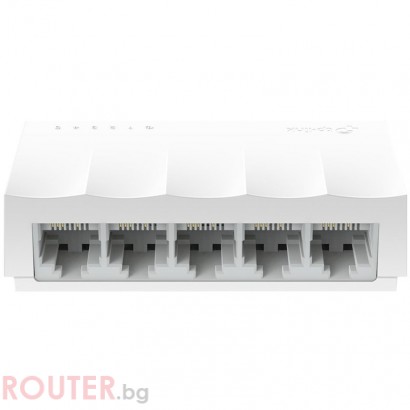 Мрежов суич TP-Link LiteWave 5-Port 10/100Mbps Desktop Switch, 5 10/100Mbps RJ45 Ports, Desktop Plastic Case, Green Ethernet technology