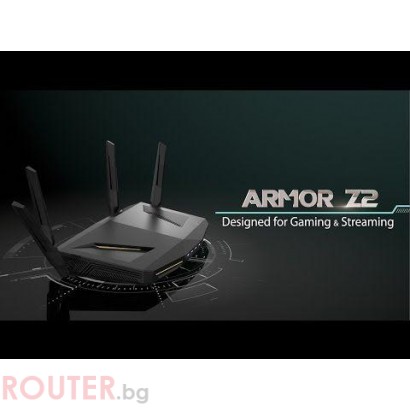 Безжичен Рутер ZYXEL NBG-6817 ARMOR Z2, AC2600, Gigabit, 4K streaming