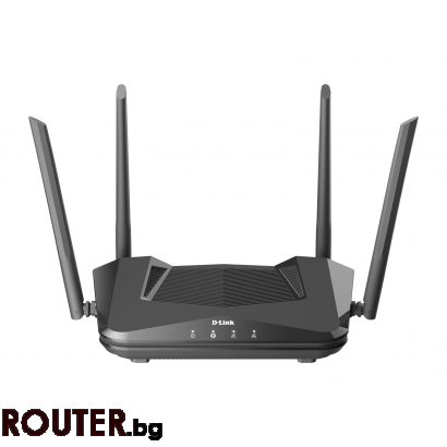 Безжичен рутер D-LINK DIR-X1560, Двубандов AX 1500 Wi-Fi 6, 10/100/1000