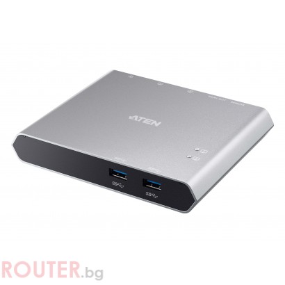 KVM превключвател, ATEN US3310, 2-портов, 4K, HDMI, USB-C