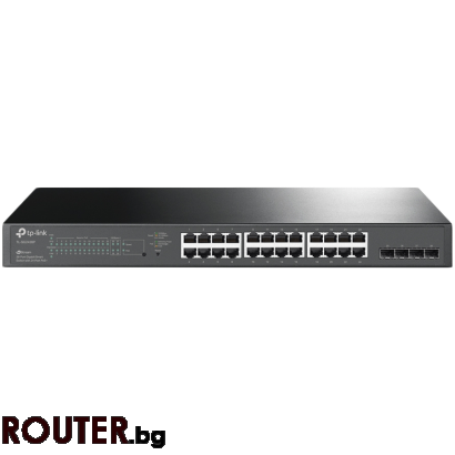 Мрежов суич TP-Link SG2428P Omada 28-Port Gigabit Smart Switch with 24-Port PoE+, 24× Gigabit 802....