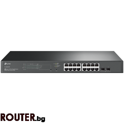 Мрежов суич TP-Link SG2218P Omada 18-Port Gigabit Smart Switch with 16-Port PoE+, 16× Gigabit 802....