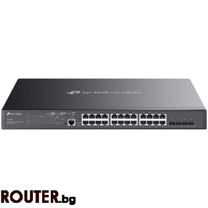 Мрежов суич TP-Link SG3428MP Omada 28-Port Gigabit L2+ Managed Switch with 24× Gigabit 802.3af/at ...