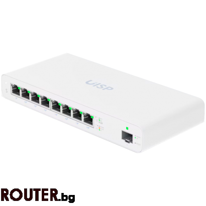 Мрежов суич UBIQUITI Ubiquity Switch (8) GbE RJ45 ports with 27V passive PoE output,1 SFP port