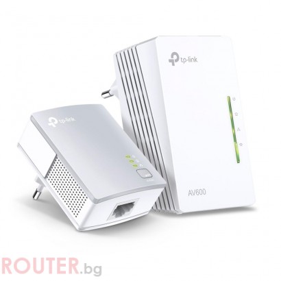 PowerLine адаптер TP-Link TL-WPA4220 AV600 WiFi удължител Starter Kit