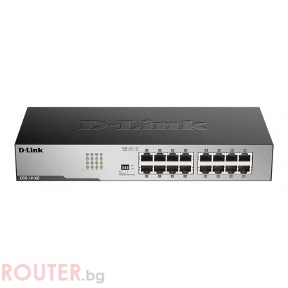 Суич D-Link DGS-1016D/E, 16 портов 10/100/1000, Desktop