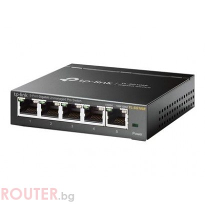 Мрежов суич TP-Link Easy Smart TL-SG105E - switch - 5 ports