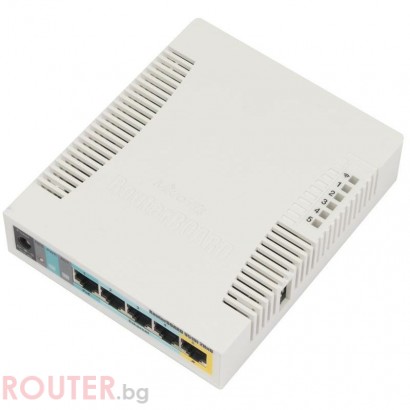 Безжичен Access Point MikroTik RB951Ui-2HnD, 2.4Ghz AP, 5xGigabit Ethernet, USB, 600MHz CPU, 128MB RAM