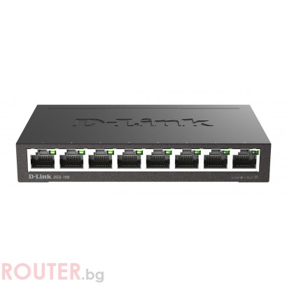 Суич D-Link DGS-108 8-ports метален корпус