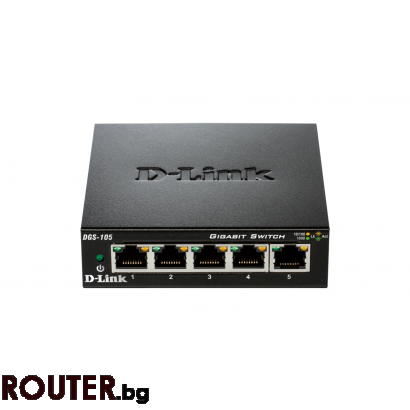 Суич D-Link DGS-105 5 ports метален корпус