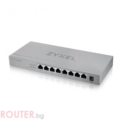 Суич ZyXEL MG-108  8 портов 2,5Gb, неуправляем