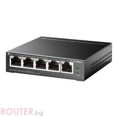 Мрежов суич TP-Link TL-SG1005LP - V1 - switch - 5 ports - unmanaged