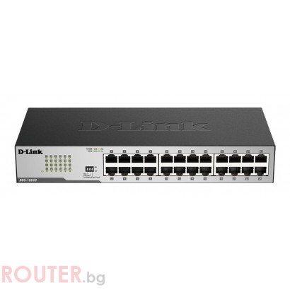 Суич D-Link DGS-1024D/E, 24 портов 10/100/1000, Desktop, rack mount
