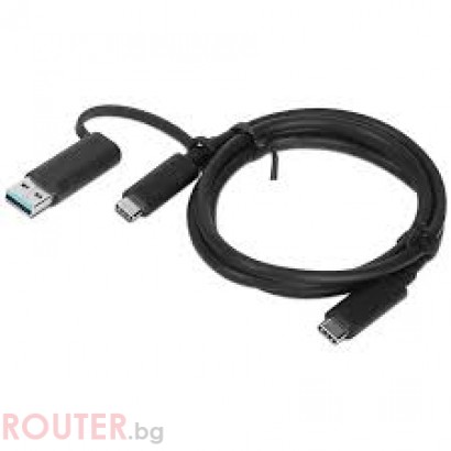 Безжична мрежова карта LENOVO Hybrid USB-C with USB-A Cable