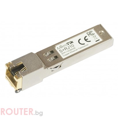 Мрежов трансивърен модул Mikrotik S+RJ10, 10Gbps SFP+ 