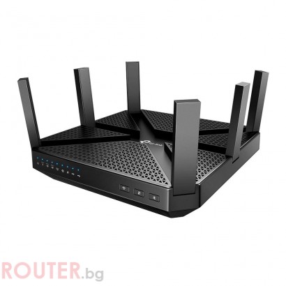 Безжичен рутер TP-Link Archer C4000 MU-MIMO tri band, 4xGbE, USB 3.0, USB 2.0, 6 антени