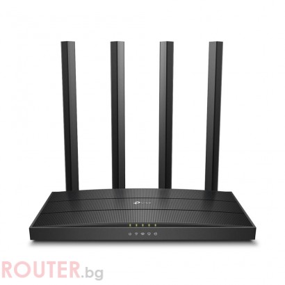 Безжичен рутер TP-Link Archer C6 AC1200, Dual band, 5xGbE, MU-MIMO