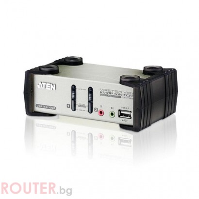 KVMP превключвател, ATEN CS1732B, 2-портов, PS/2-USB, VGA, Audio, OSD