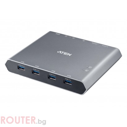 KVM превключвател, ATEN US3311, 2-портов, 4K, DisplayPort, USB-C, (поддържа до 8K)