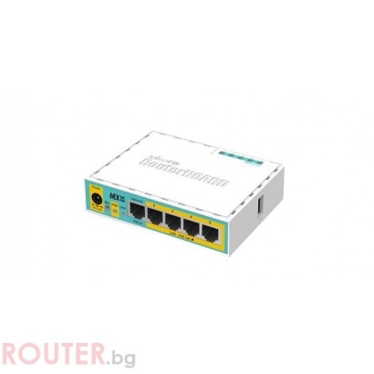 Рутер MiKrotik RB750UPr2, 10/100 Mbps, PoE, 64 MB, CPU 650MHz, Бял